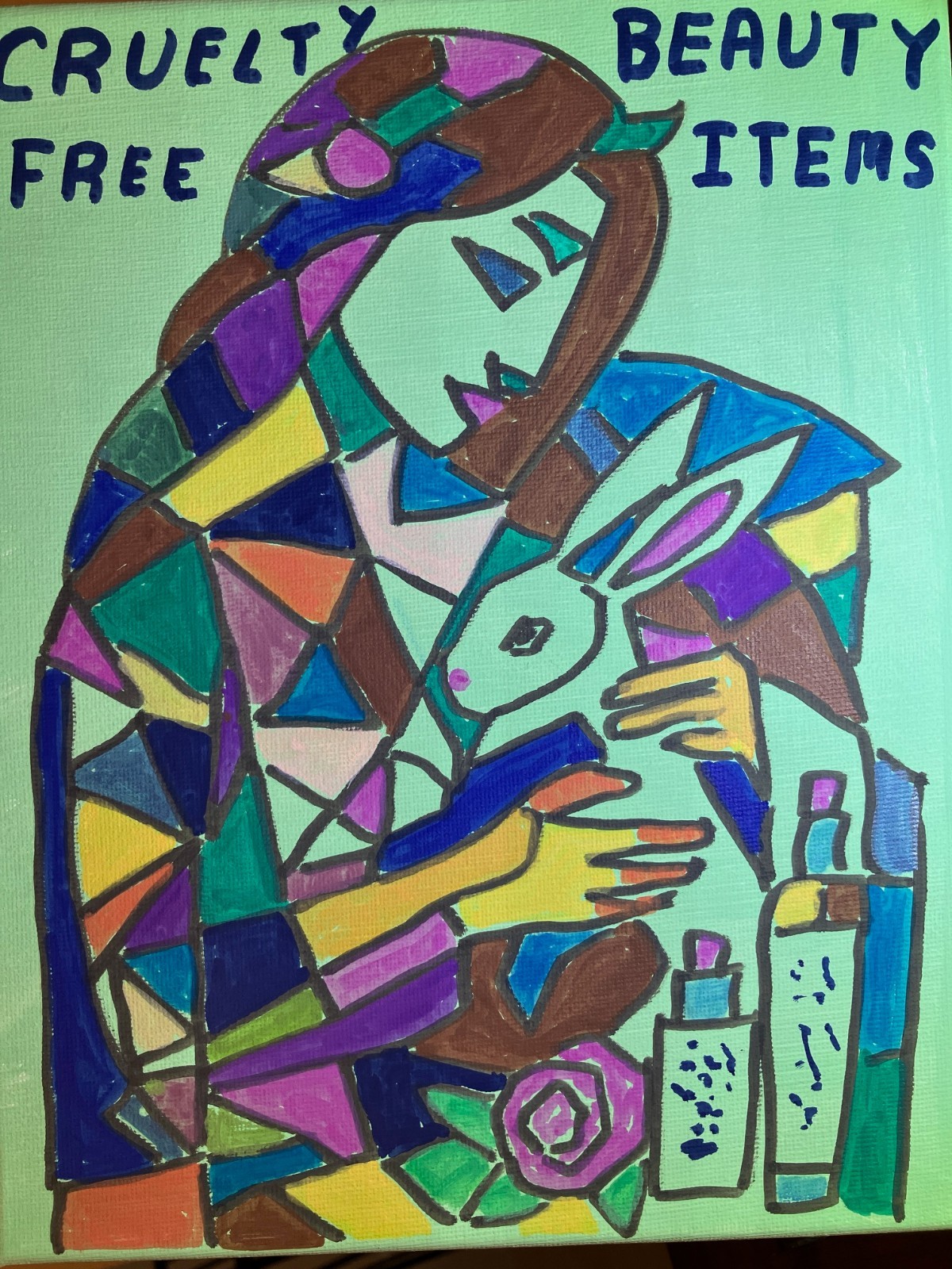 8×10 Acrylic Painting Specialist Cruelty Free Beauty Items «GEN Z Series»