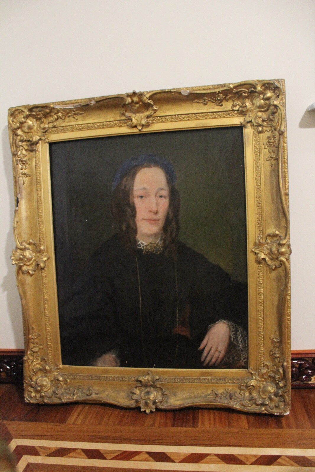 18th Century Antique Yamish Portrait of a Woman – Original Artwork