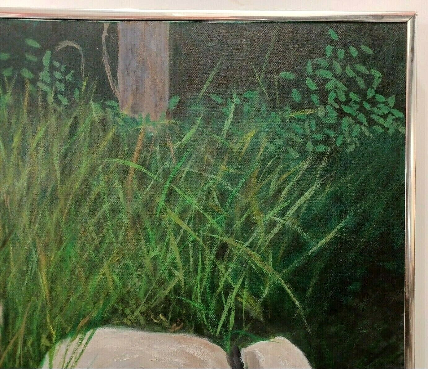 LISTED ENGLISH CLEM SPENCER SIGNED ORIGINAL OIL on CANVAS RIVER ROCKS LANDSCAPE