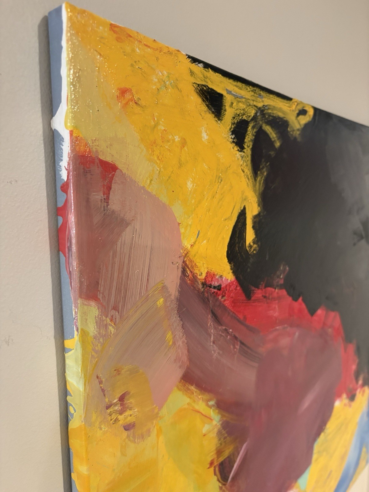 Abstract Acrylics Painting (Set of 2 Canvases)22×22 56x56cm By : Alfred Liriano