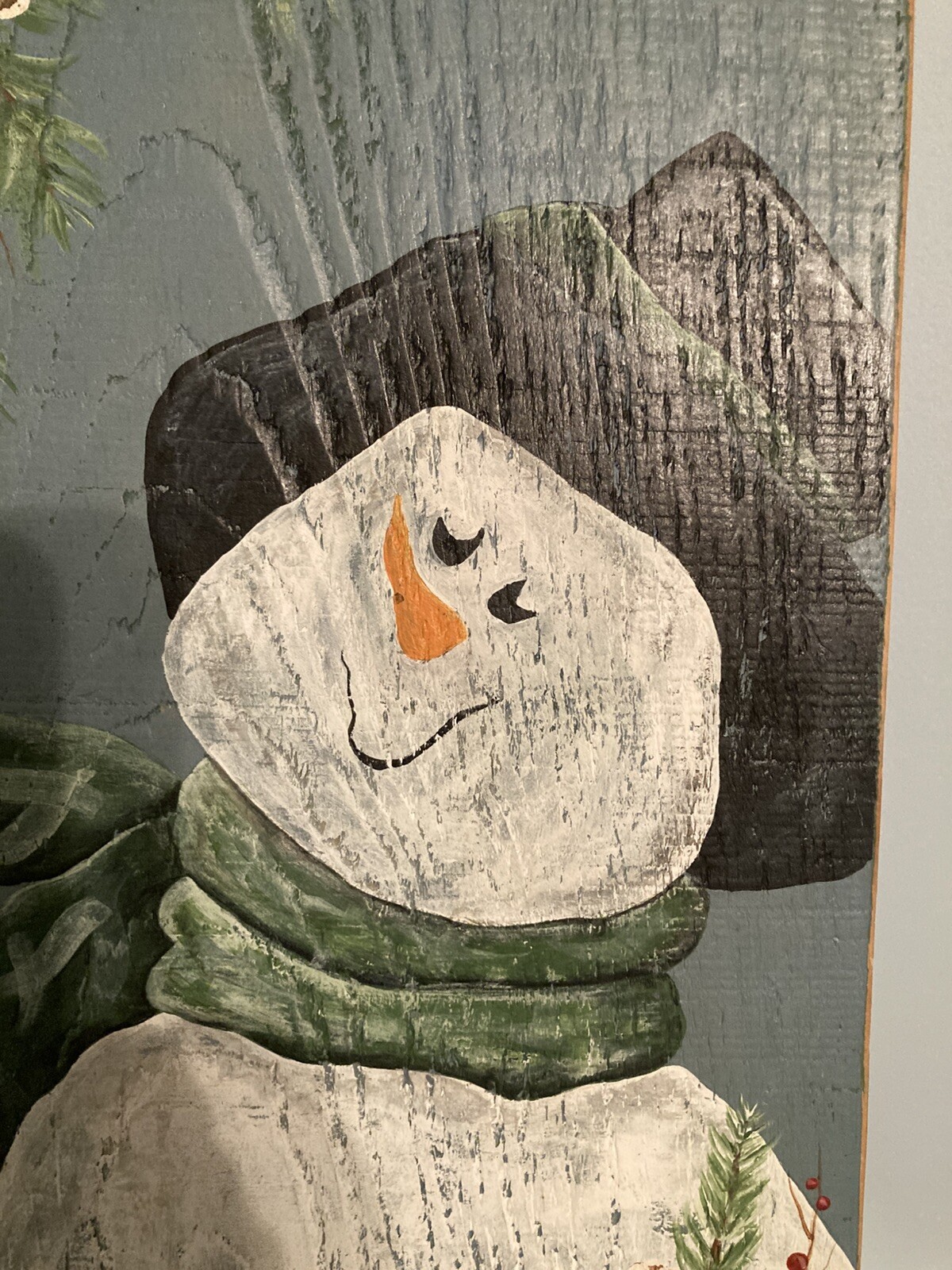Rustic Snowman Painting