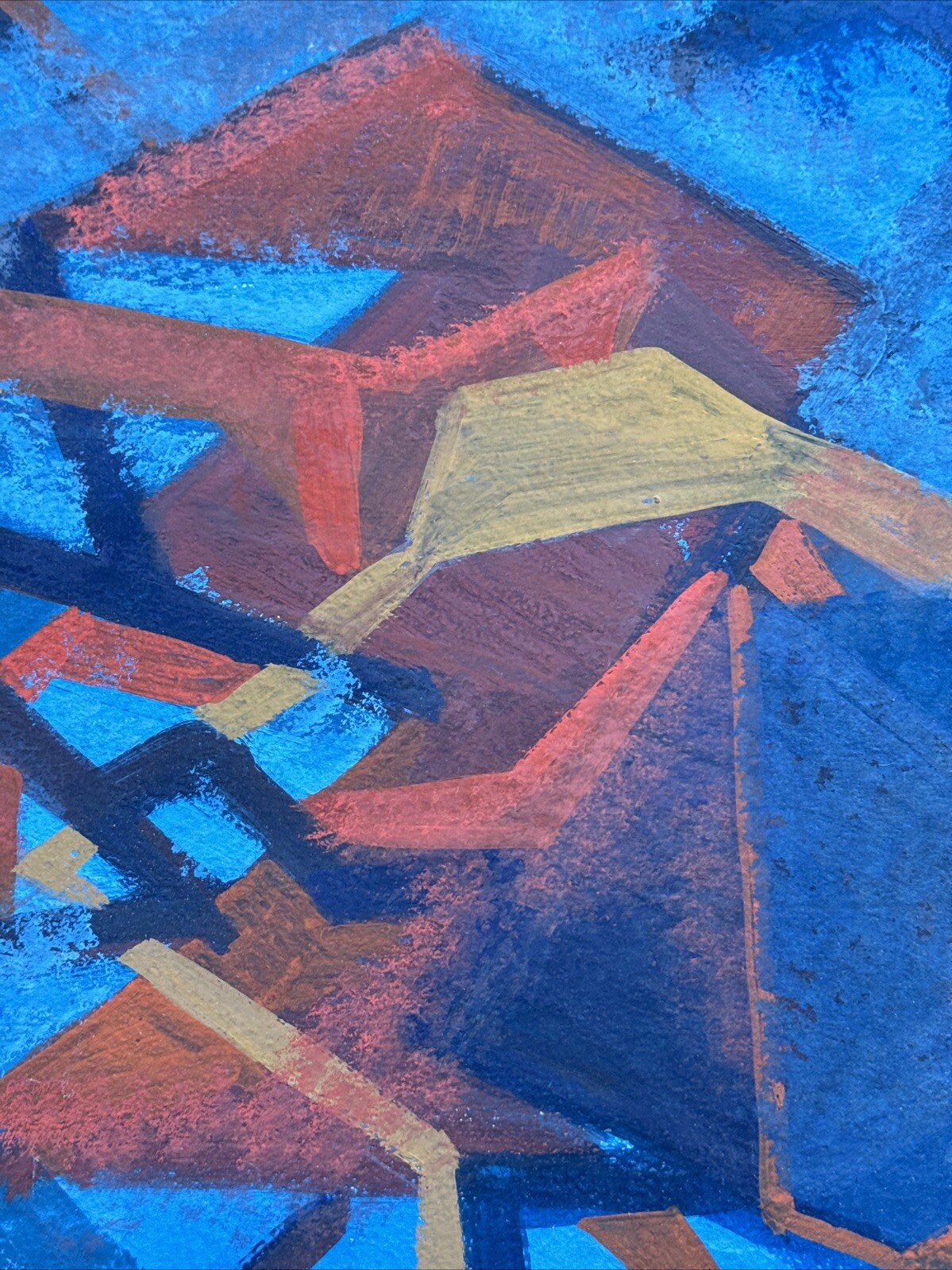 DOROTHY SKLAR PAINTING ABSTRACT EXPRESSIONISM GEOMETRIC MID CENTURY CUBISM 1950
