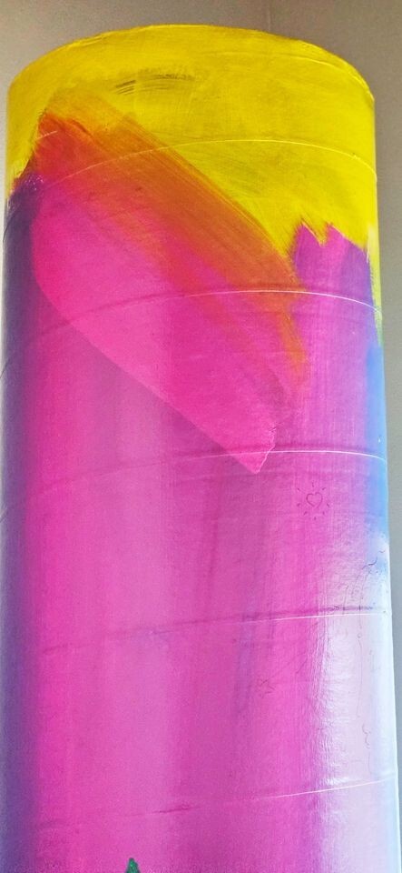 PETER MAX Original HUGE Acrylic Painting on Sonu Tube: 8 Feet Tall SHIP ANYWHERE