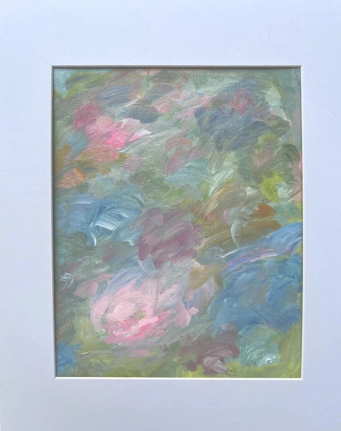 Painting Original Abstract Art Matted 11×14 Modern Acrylic Jimarieart