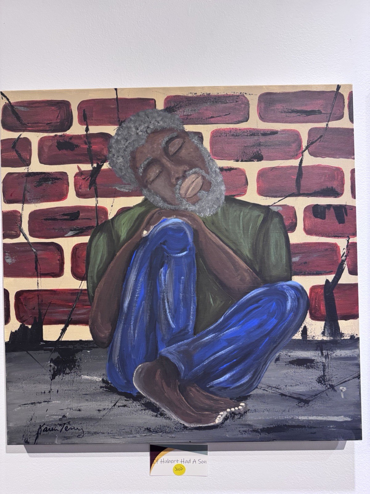 Original Painting 1 man 24 in W x 24 in T