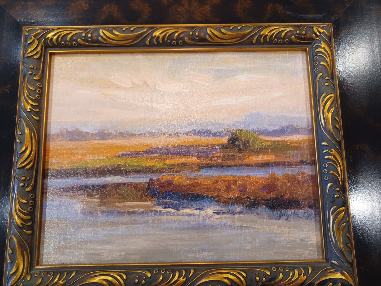 «Brigitte Curt» Jewels Of The Wetlands Print Oil Painting On Board Series 1