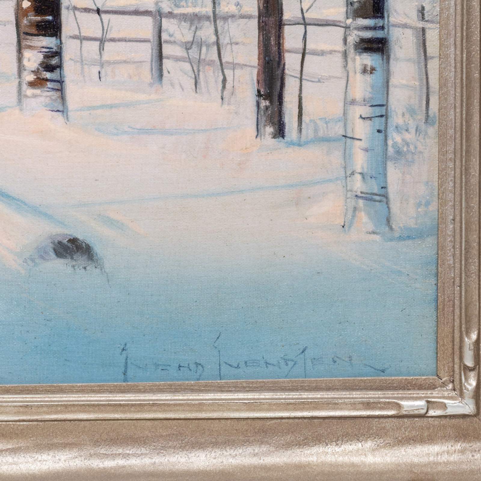 «Winter Birches» Original Painting by Svend Svendsen
