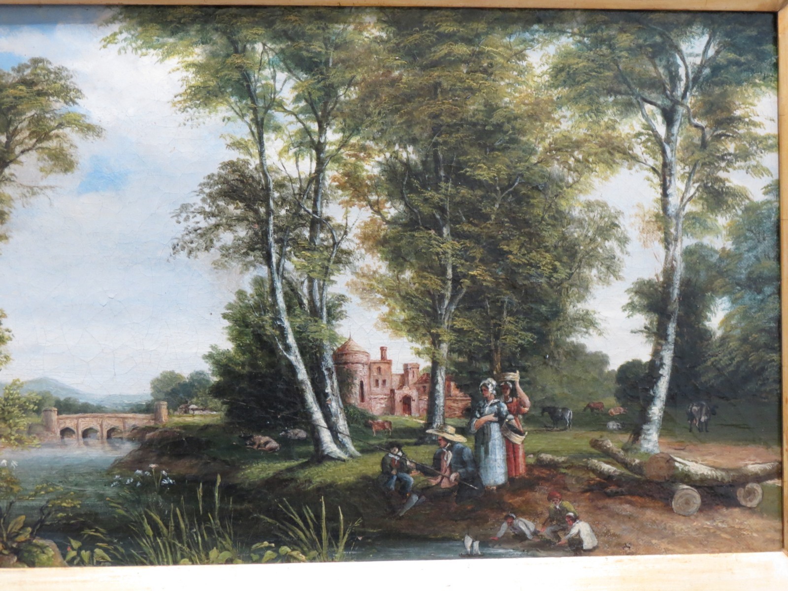 19th century Continental School Oil on Canvas Painting