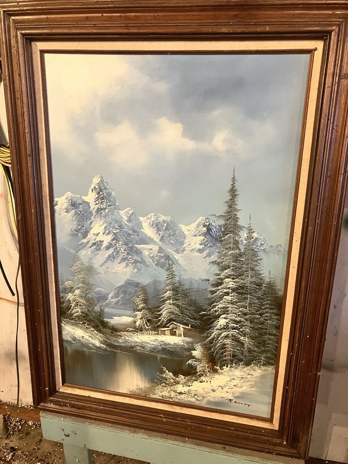 R Scott Landscape Painting Original Art