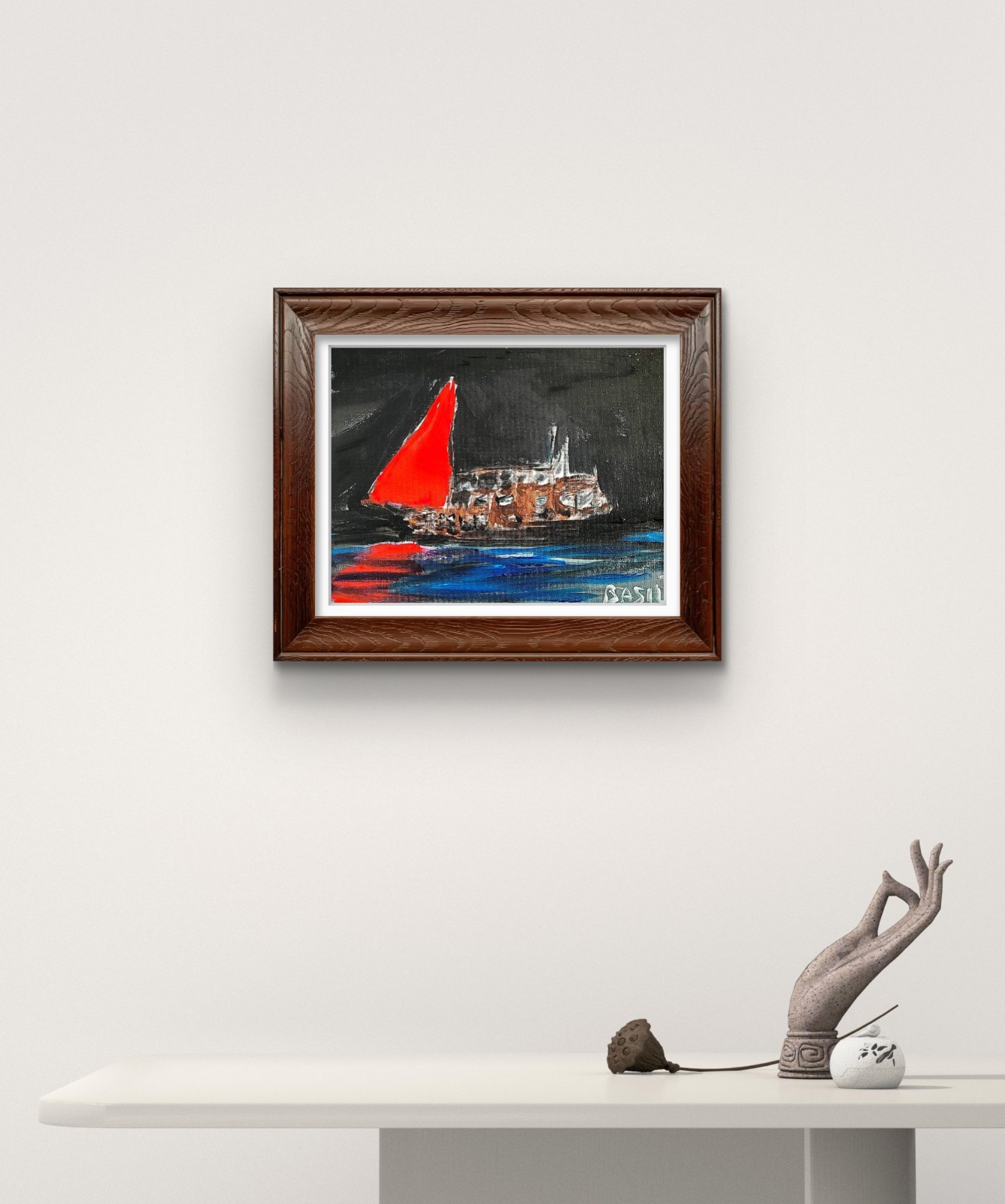 Ghost Ship Neo Expressionism Original Artwork Canvas