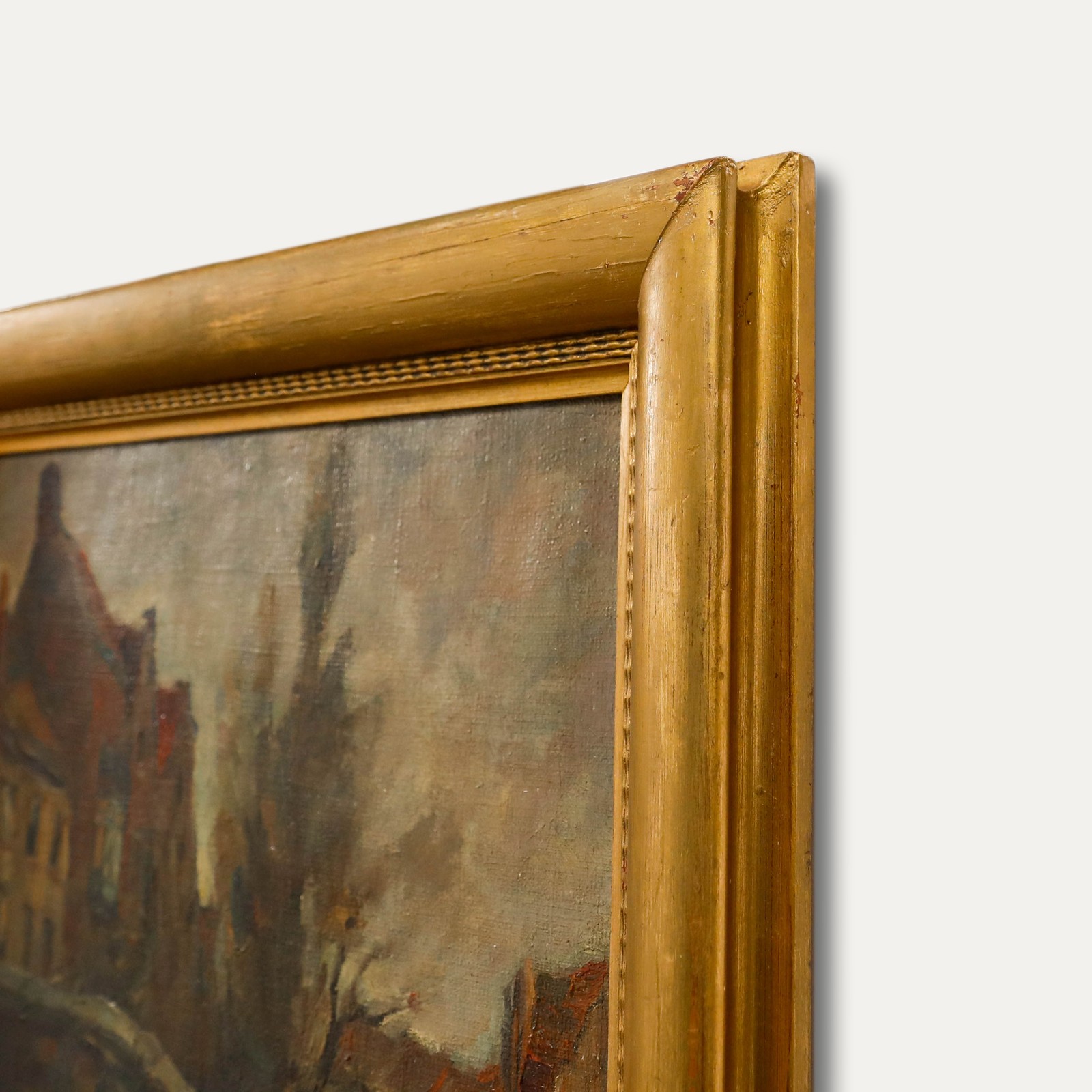 Henry Cartier – Belgian School Early 20th Century Oil, Vlamingbrug