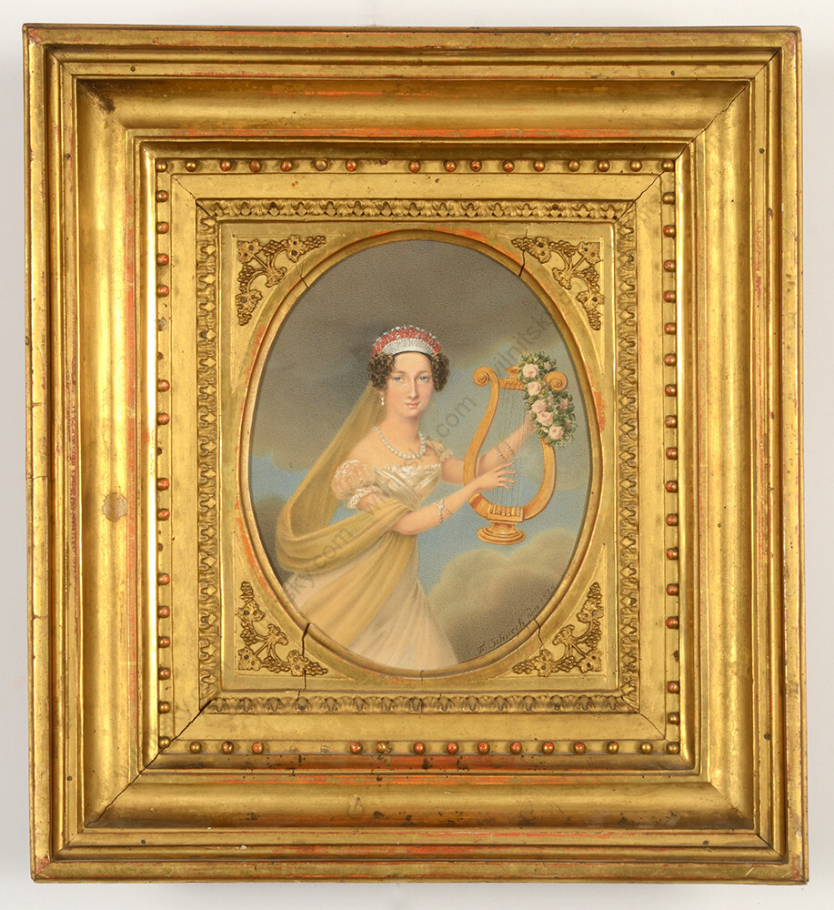 Franz Schneck «Viennese actress Sophie Schroeder in the role of Sappho», 1824