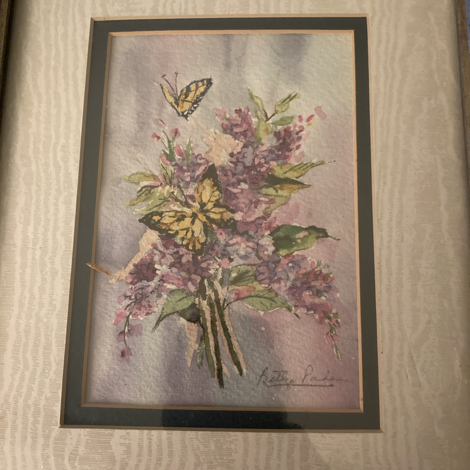 BETTYE PADEN “Promise Of Spring ORIGINAL Signed FLORAL Made In USA 1970-1989