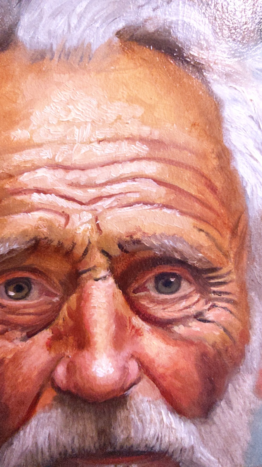 Oil painting – Portrait of an old man / signed Canadian artist