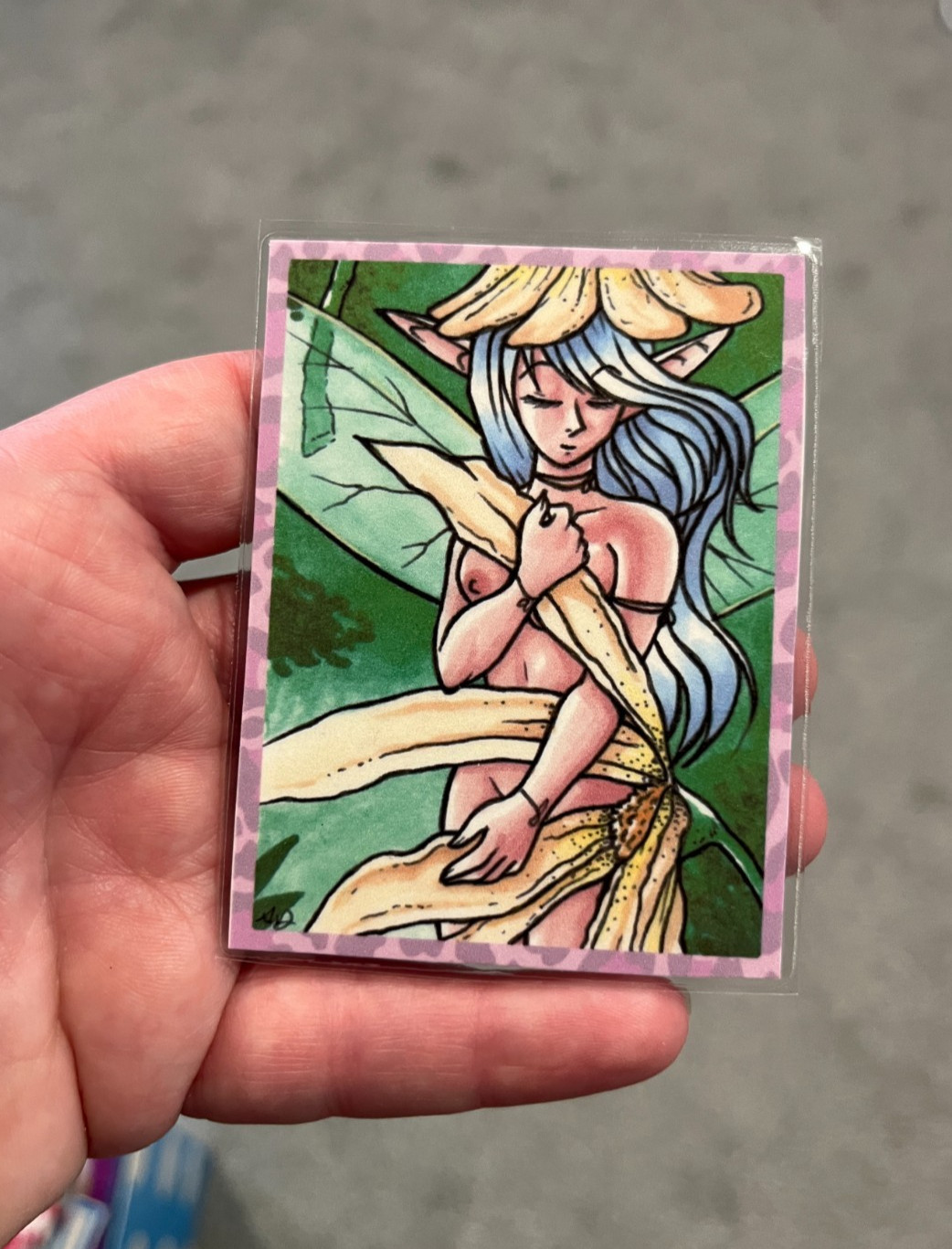 ACEO Amber Davis Limited Edition Print Fairy Faerie Drawing Signed by Artist