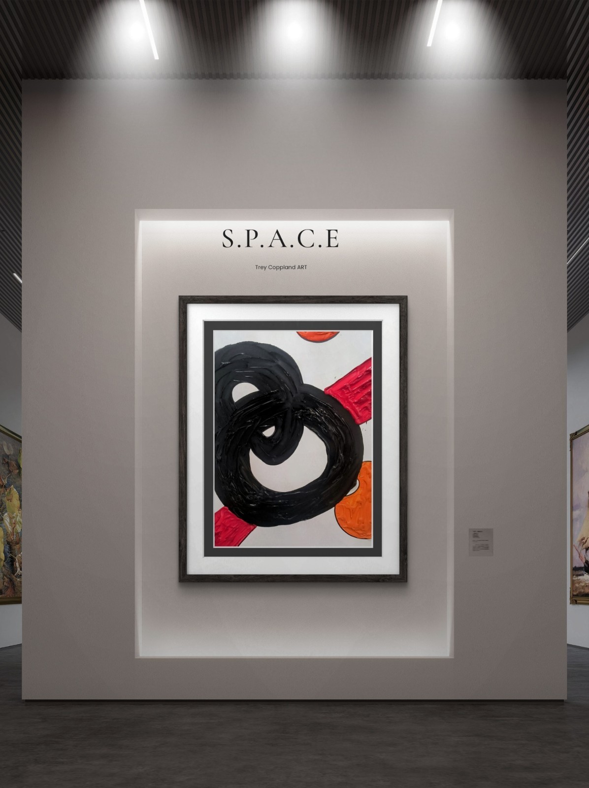 SPACE, Trey Coppland, Abstract Acrylic Painting, 20+24 in, 2026, Signed