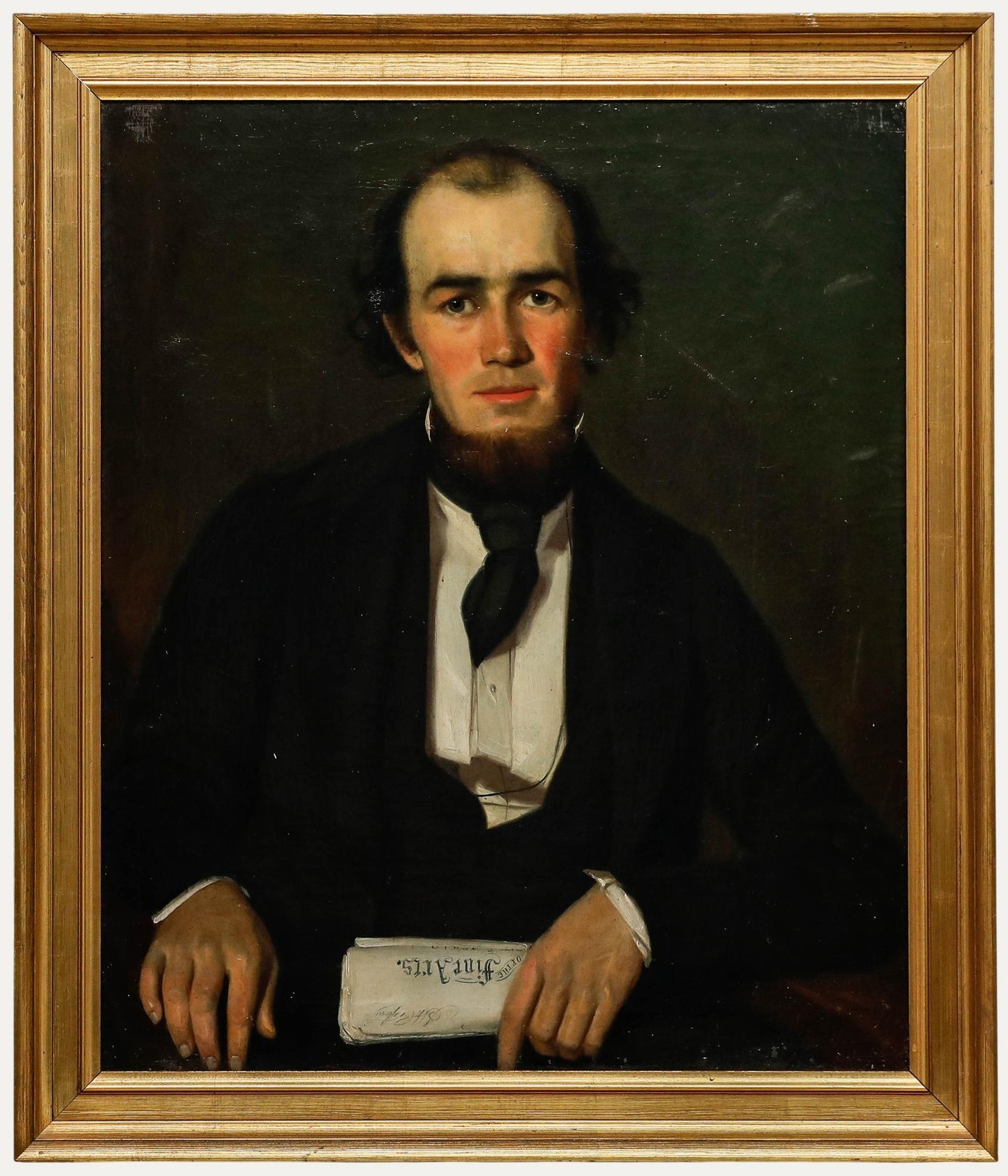 American School Mid 19th Century Oil – Portrait of Joel Henry Cooper