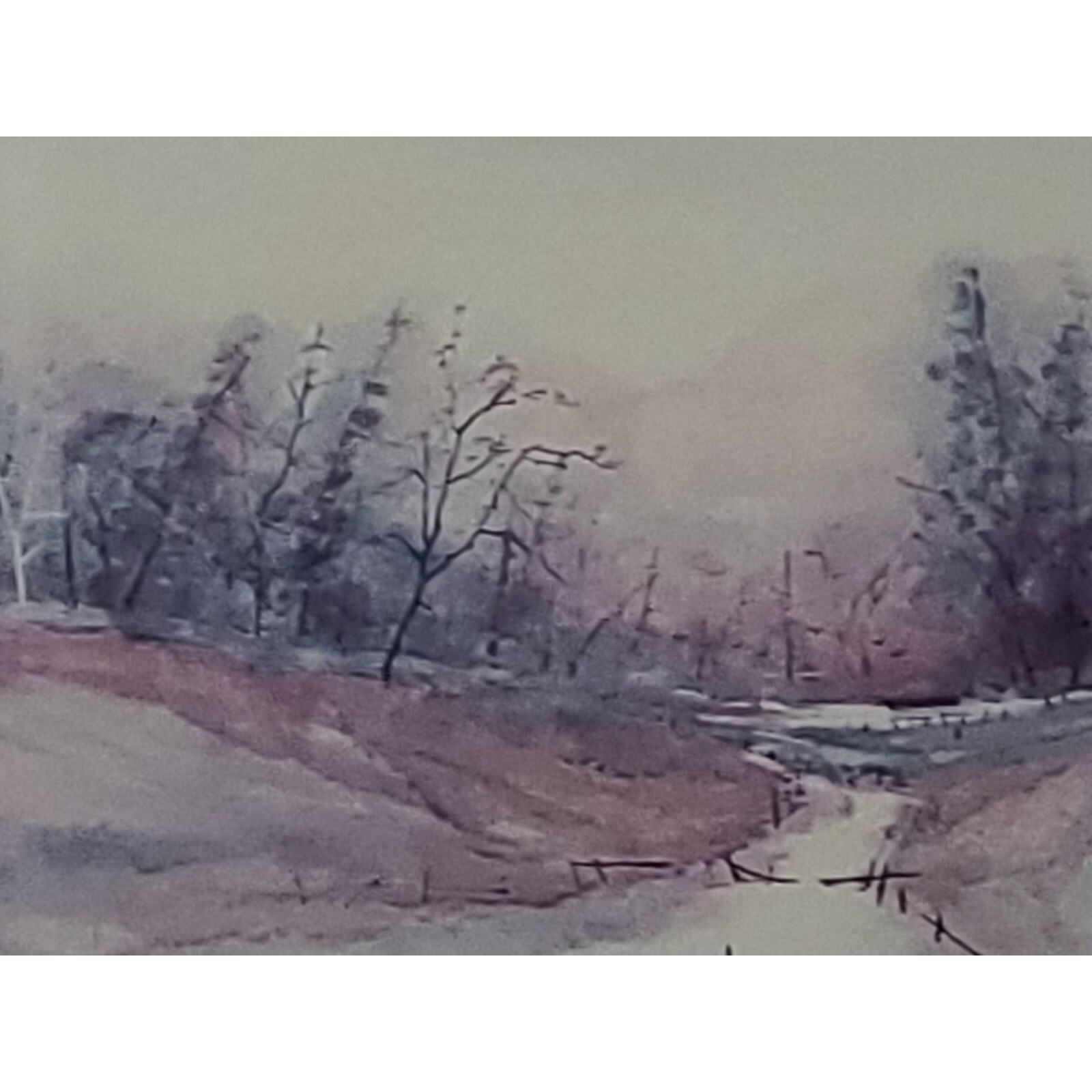 Vintage Original Watercolor painting by Ackerman Matted and Framed 25 x 25