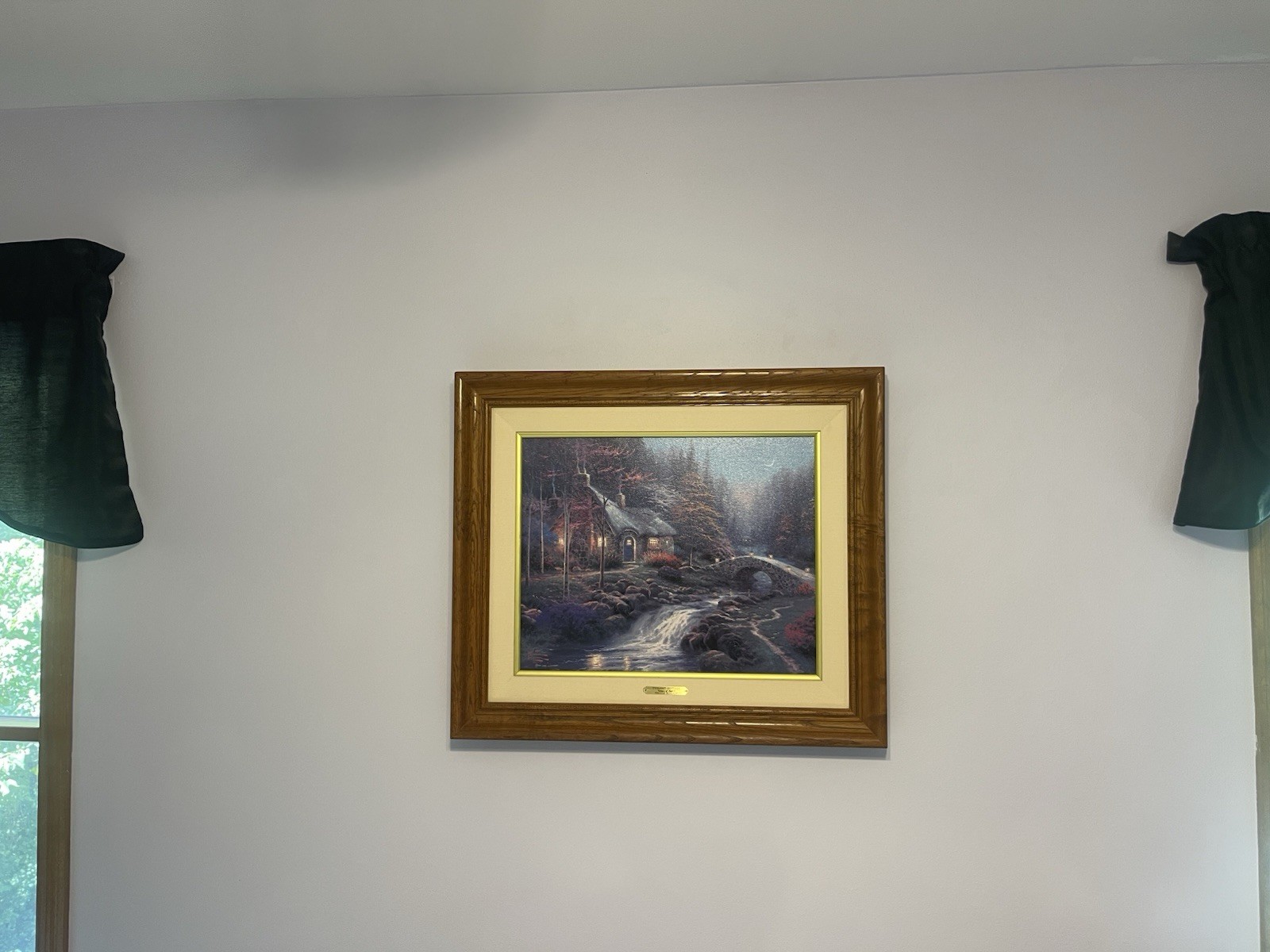 Thomas Kinkade TWILIGHT COTTAGE 16×20 S/N Limited Edition Framed Canvas w/ COA