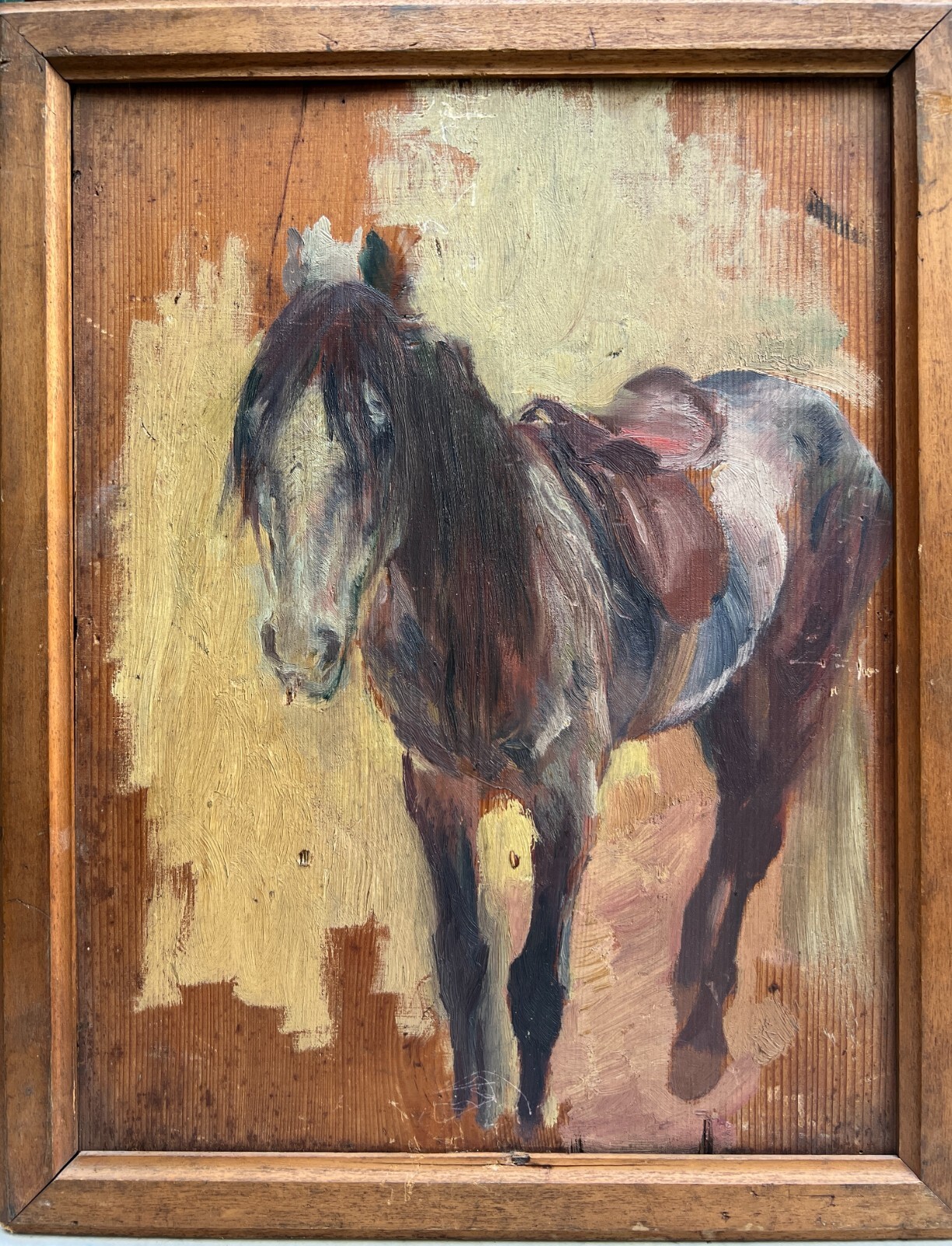 French School Circa 1900 – Study Of Horse