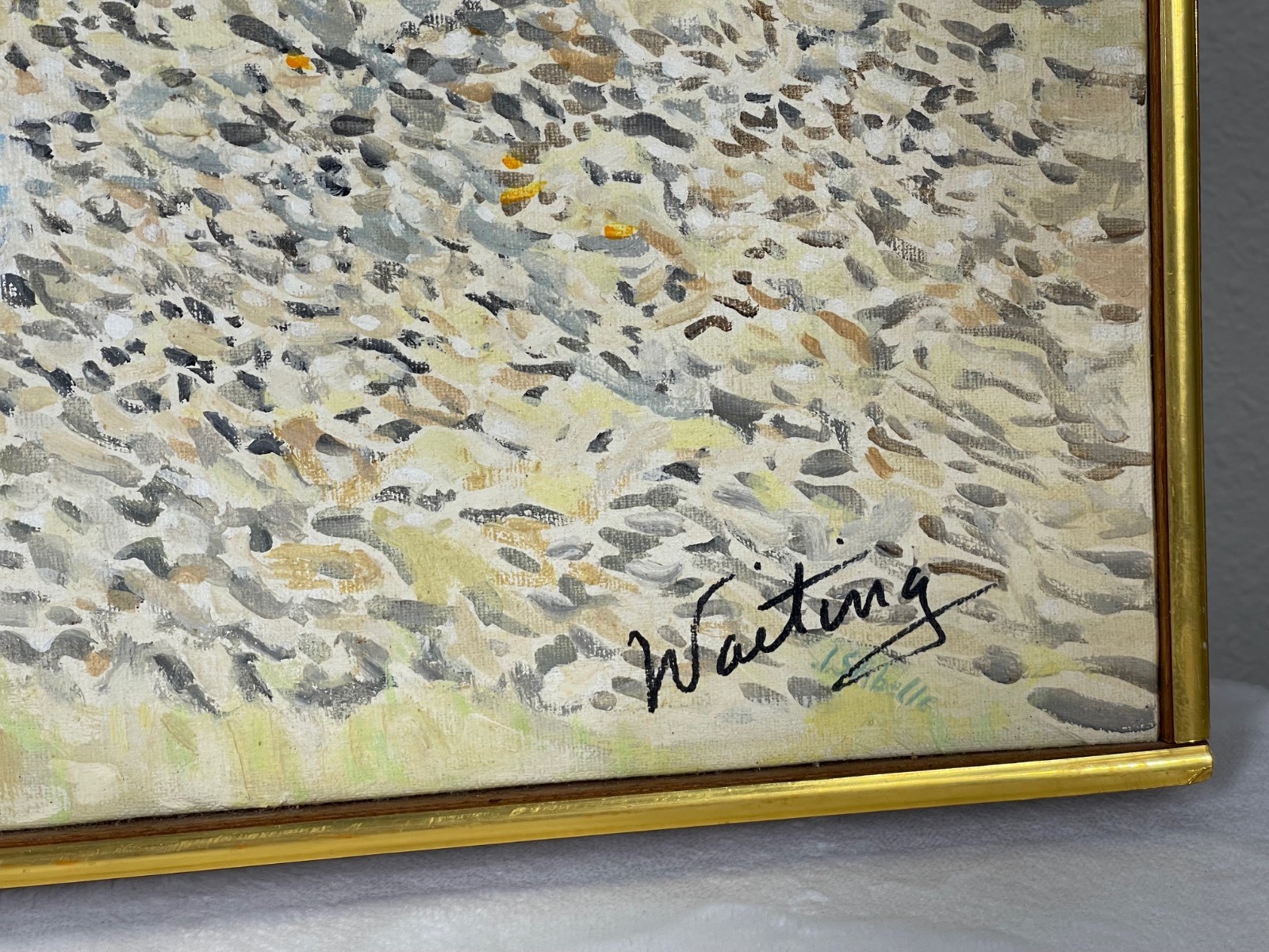 Original paintings by Isabelle Mac-Waiting, wife of sculptor Rodger Mac. Mid-20t