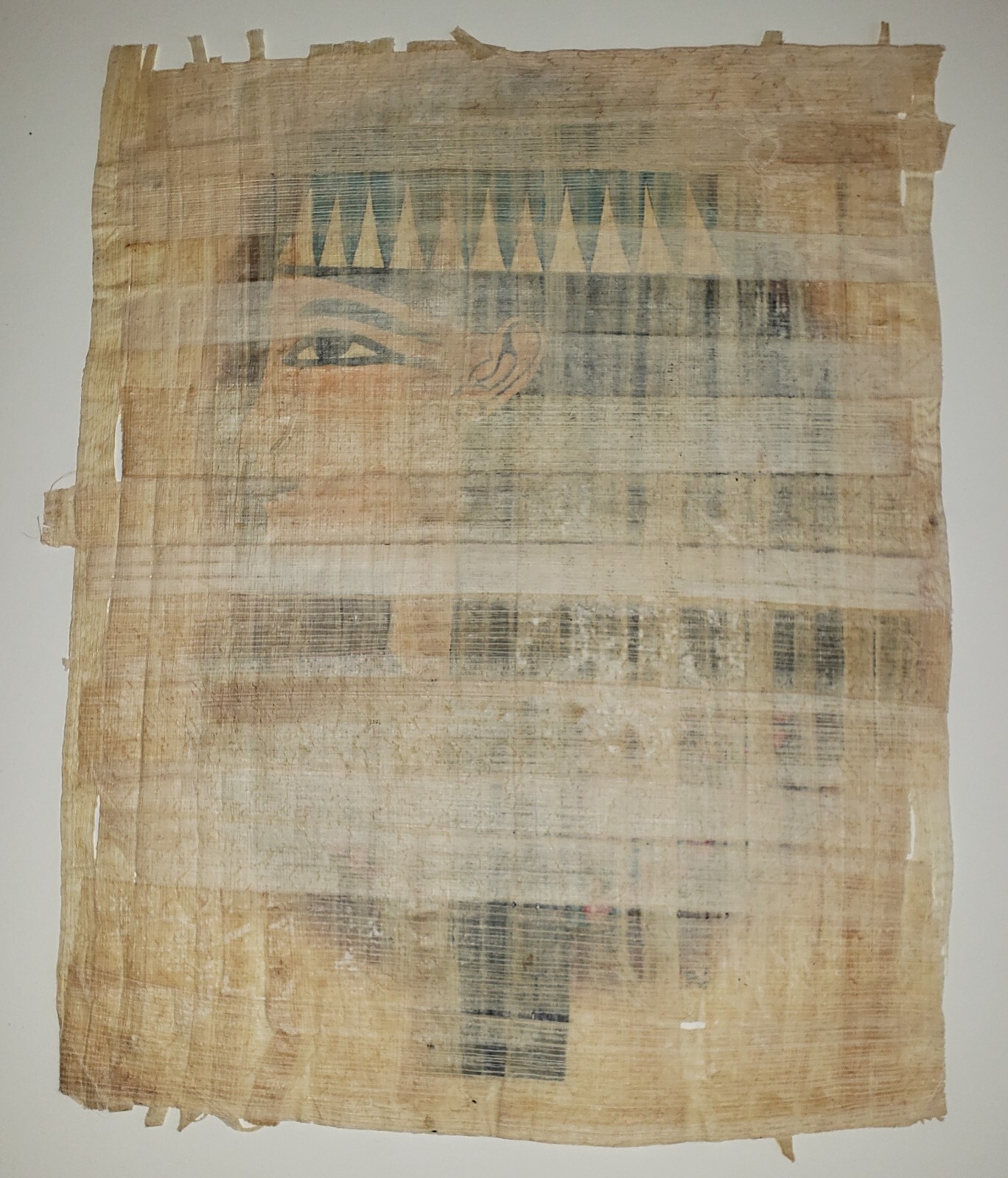 ANCIENT EGYPTIAN PAPYRUS PAINTING on Handmade Paper SIGNED Queen Cleobatha