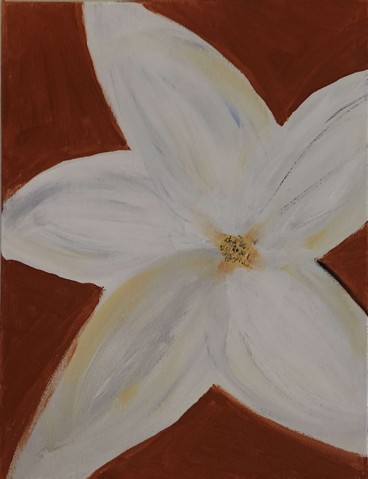 Star Jasmine: Contemporary Expressionist Original AcrylicPainting 11×14 Canvas