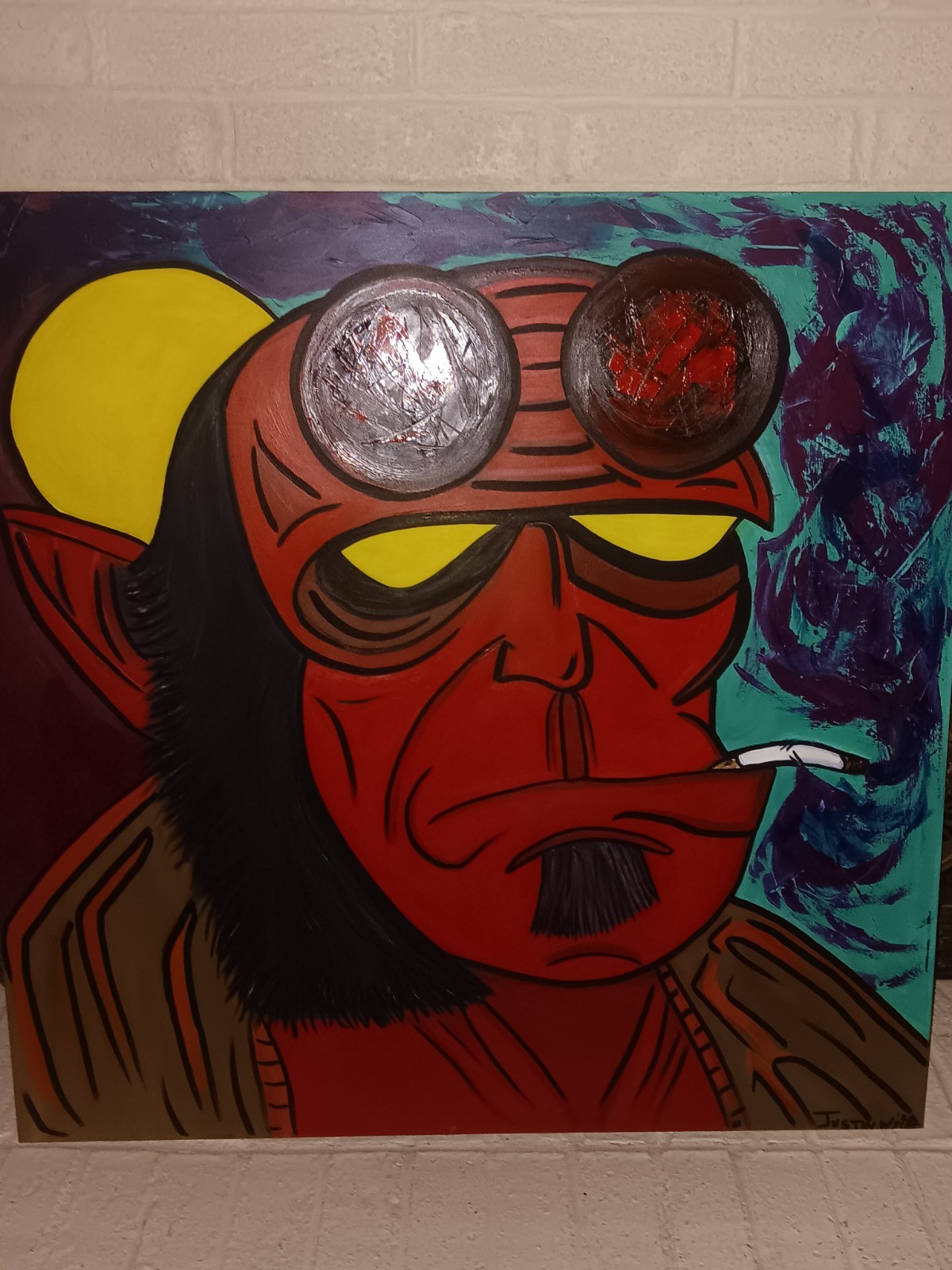 Hellboy Painting