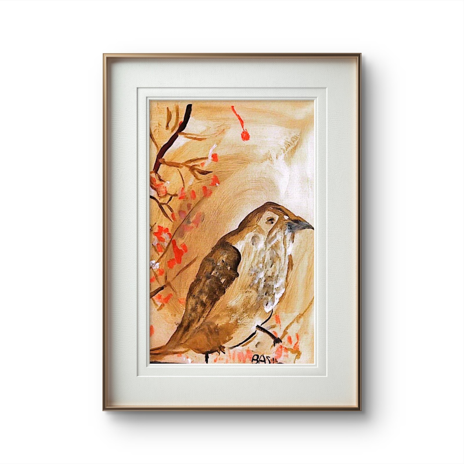 Songbird Neo Expressionism Original Artwork on Canvas