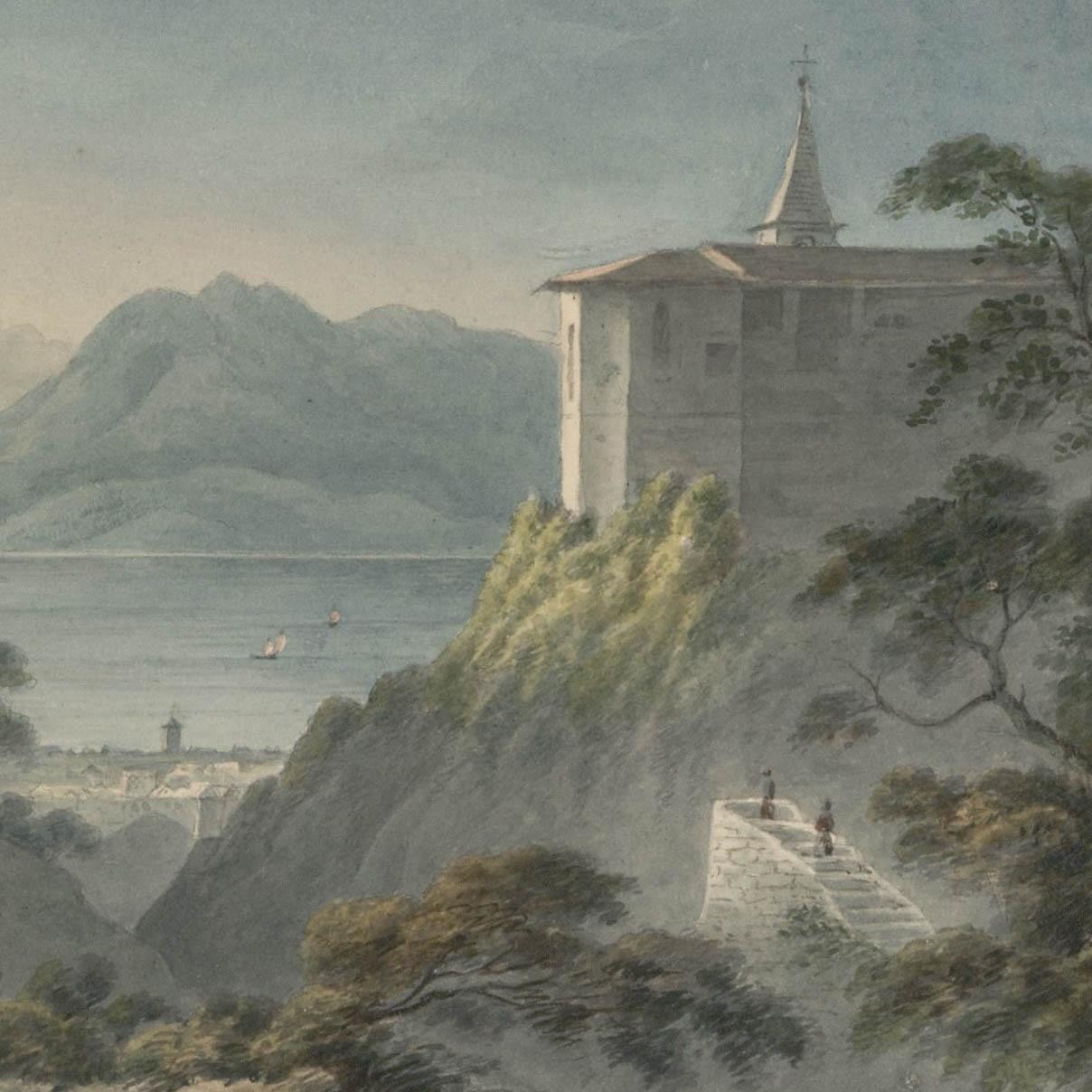 Thomas Remnant Charleton (1756-1849) – Watercolour, View of Magadion