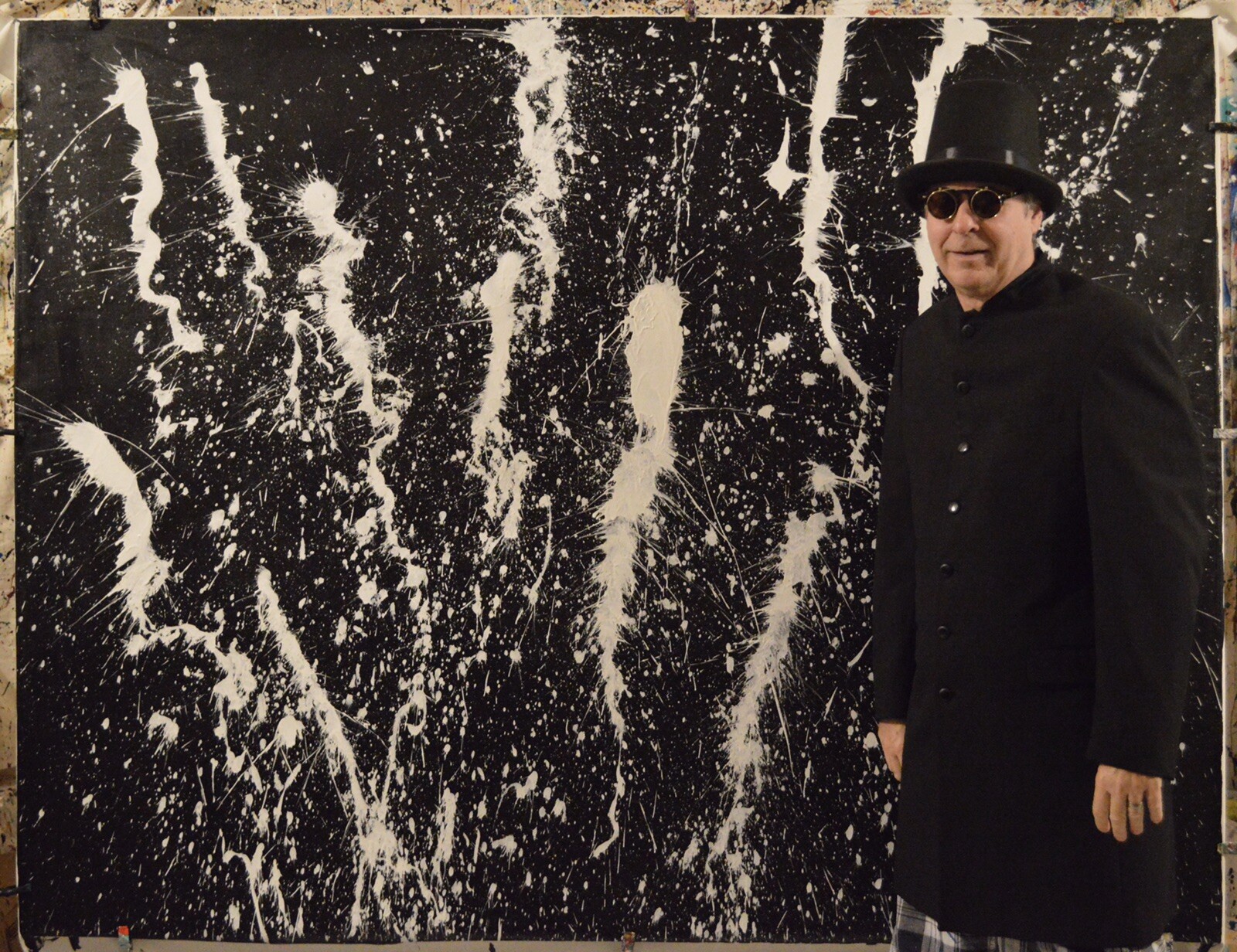 Mark Little original￼, Painting 81” X 62” Extra Large,Abstract,Action￼,PopXL