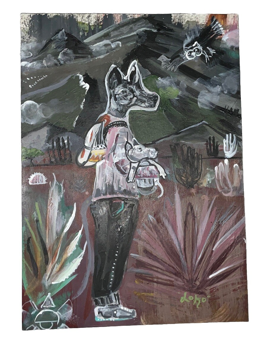 Folk Art Of Latin America “Tlacochahuaya” By Equadorian Artist “Loko”