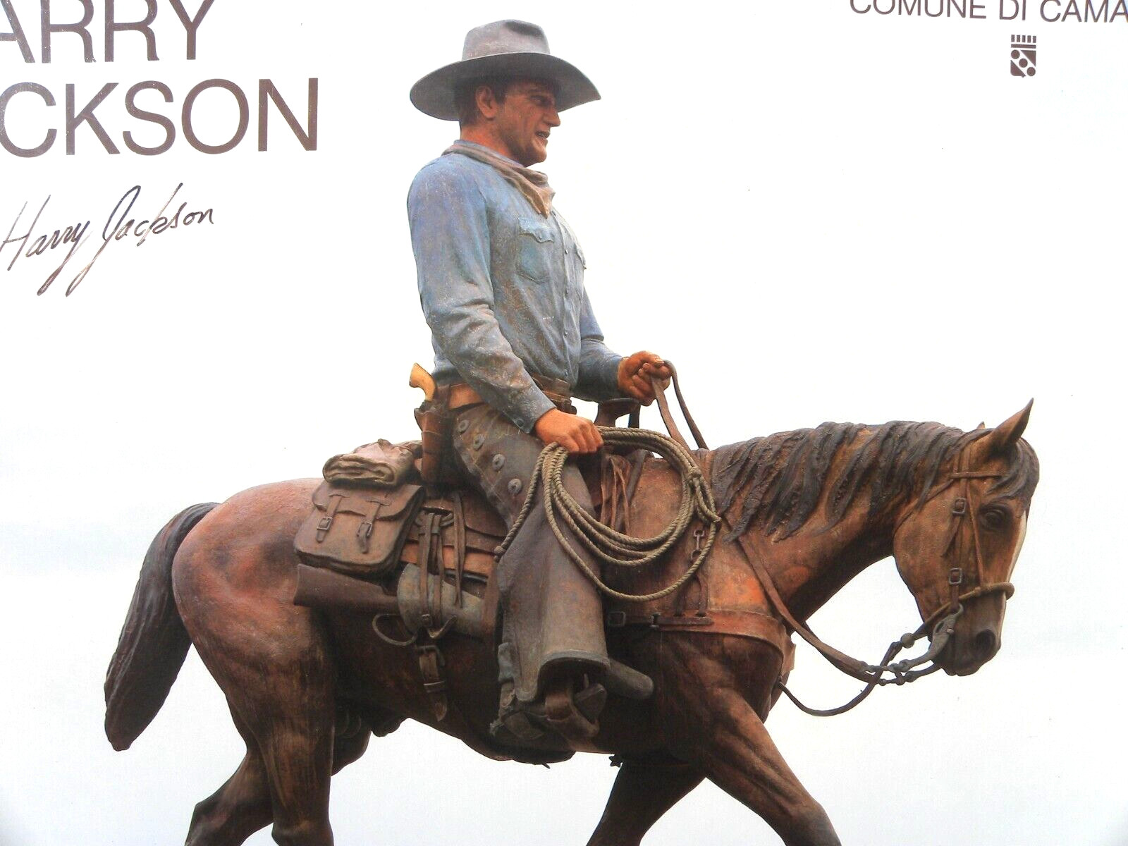 Harry Jackson 1924-2011 signed poster important Western American artist