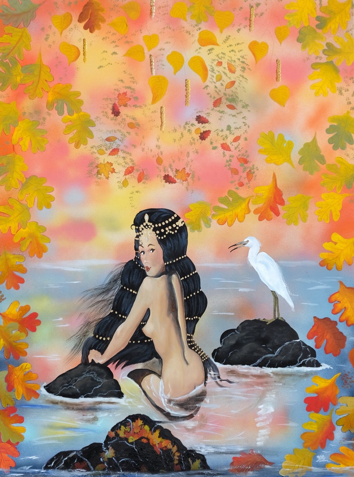 Art, Painting, «Hat 22″ – giclee on canvas 22″x 29» by Yelena Berzon