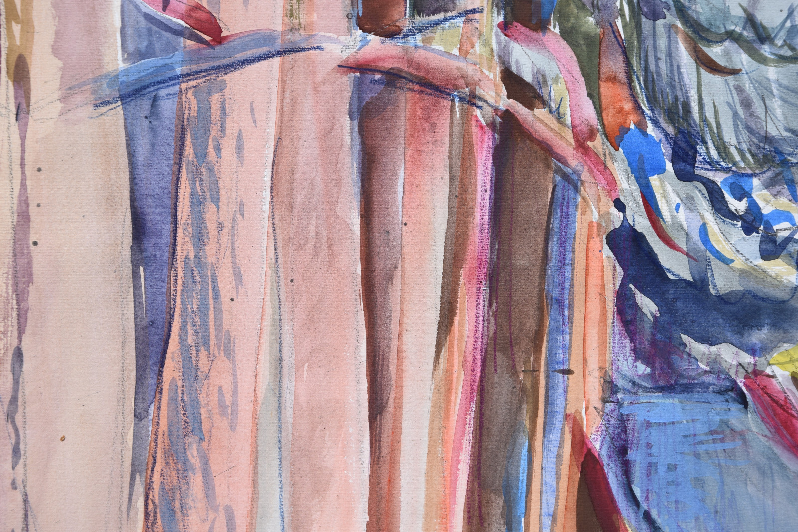 Peter Berndt 1937-2021 Berlin / Aquarell 1988 «Märkischer Kiefernwald» Havel