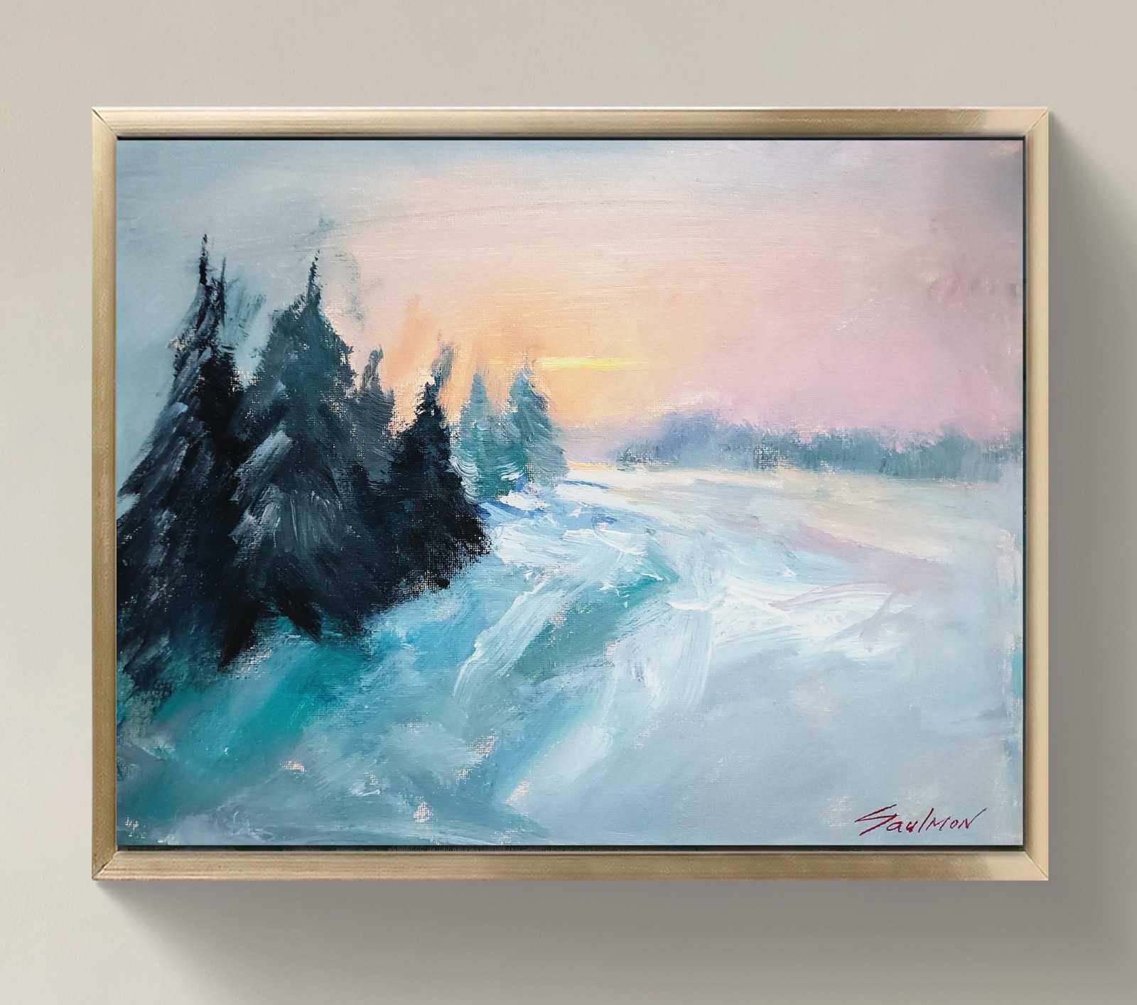 Original Impressionist Painting on 14×11 inch Canvas – Signed by the Artist