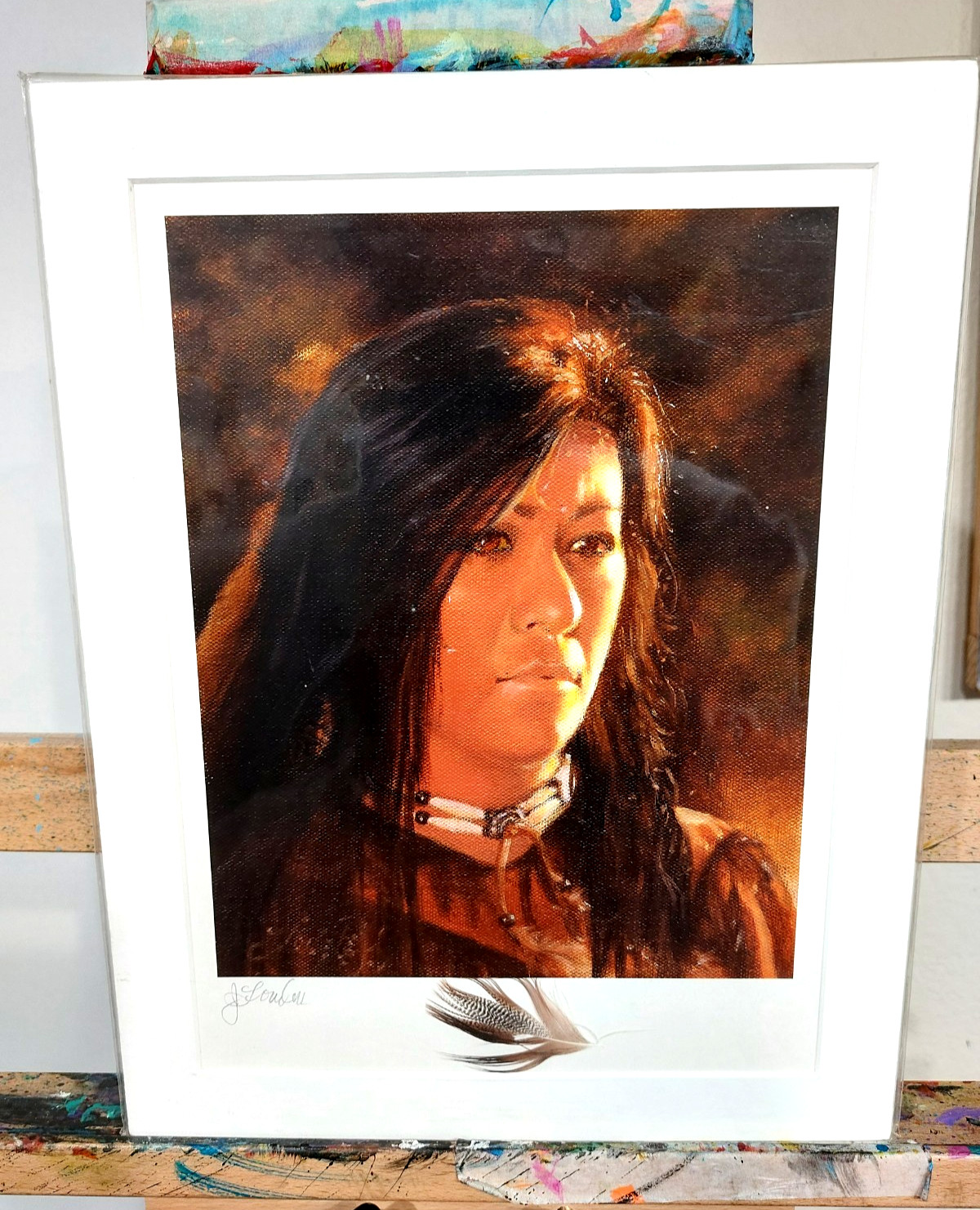 LOVELESS – «GOLDEN LIGHT» on paper 11 X 14 print reproduction with matting