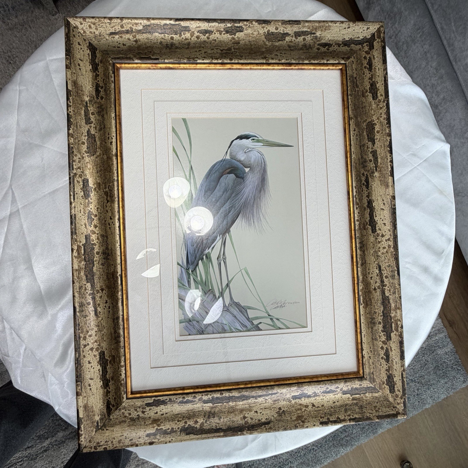 Collection art Signed print entitled GREAT BLUE HERONS by artist ART LaMay