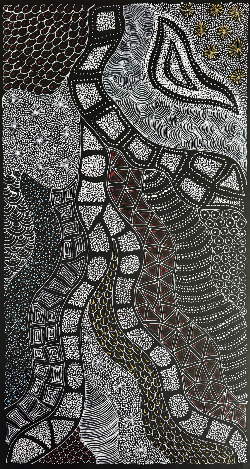 Rayleen Price Pula, Authentic Aboriginal art .Incl Photo’s and COA.