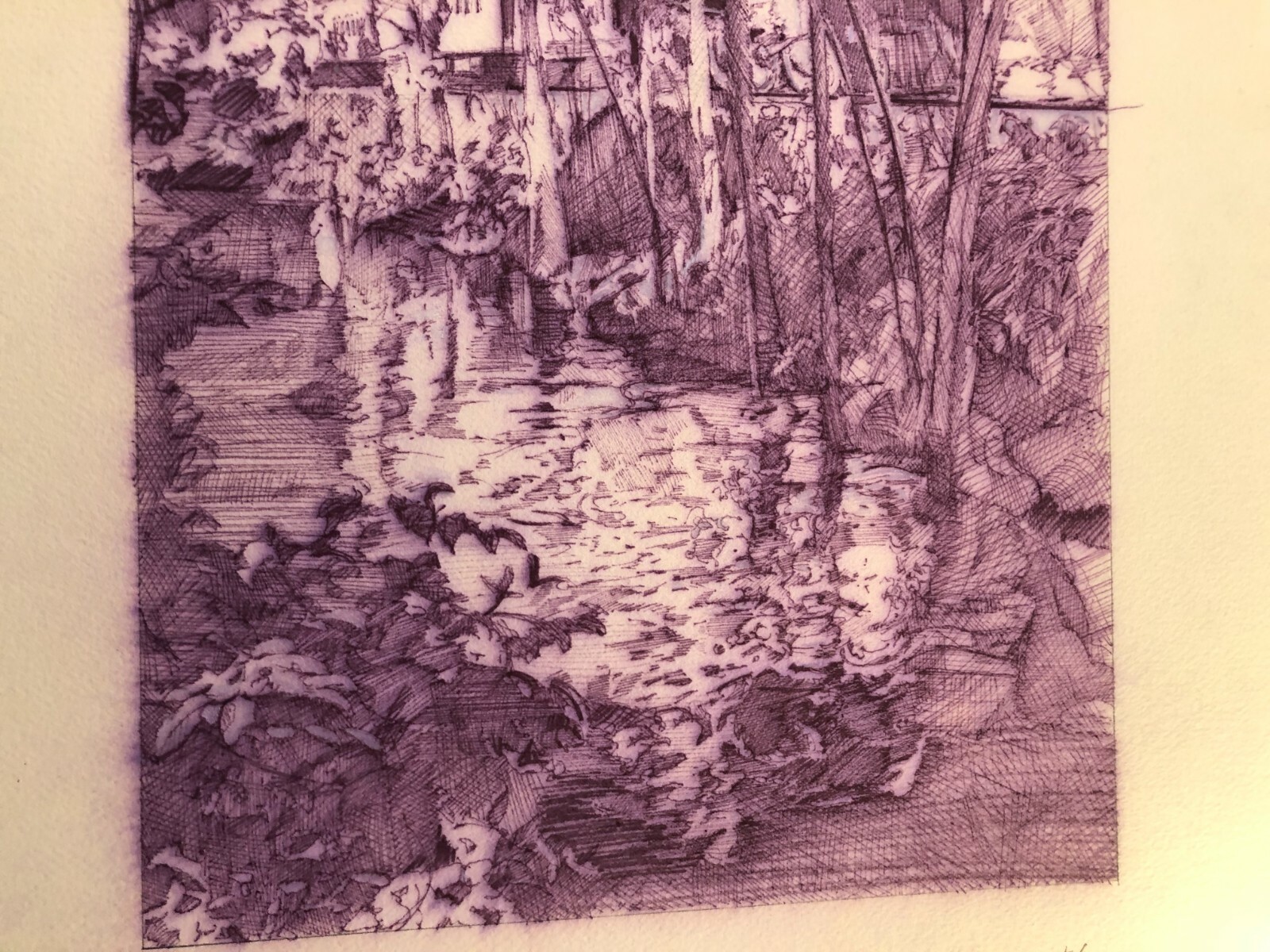Rare Original Published Book Art Painting Steven Stroud Train