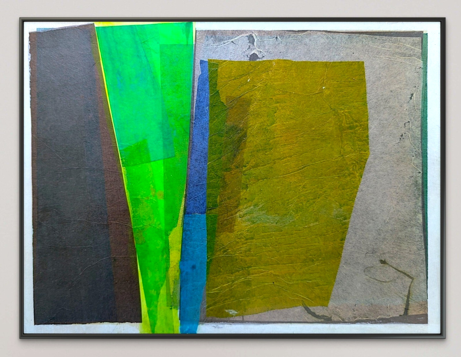 Original Acrylic Painting + Collage on 9×12 inch Art Paper. ‘Urban Density 2’
