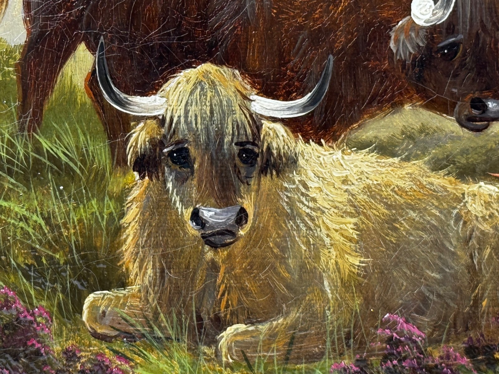 Painting ⛰️ Ben Lawers First Light Morning Mist Highland Cattle Beside Loch Tay