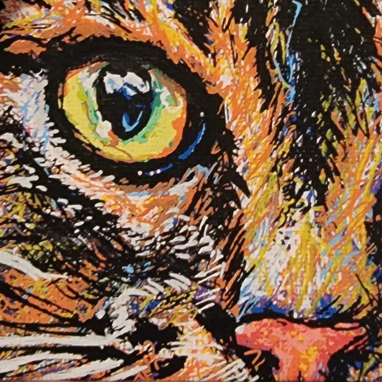 Amazing Custom Pet Portrait – 12″x16″x.5″ – Archival Canvas