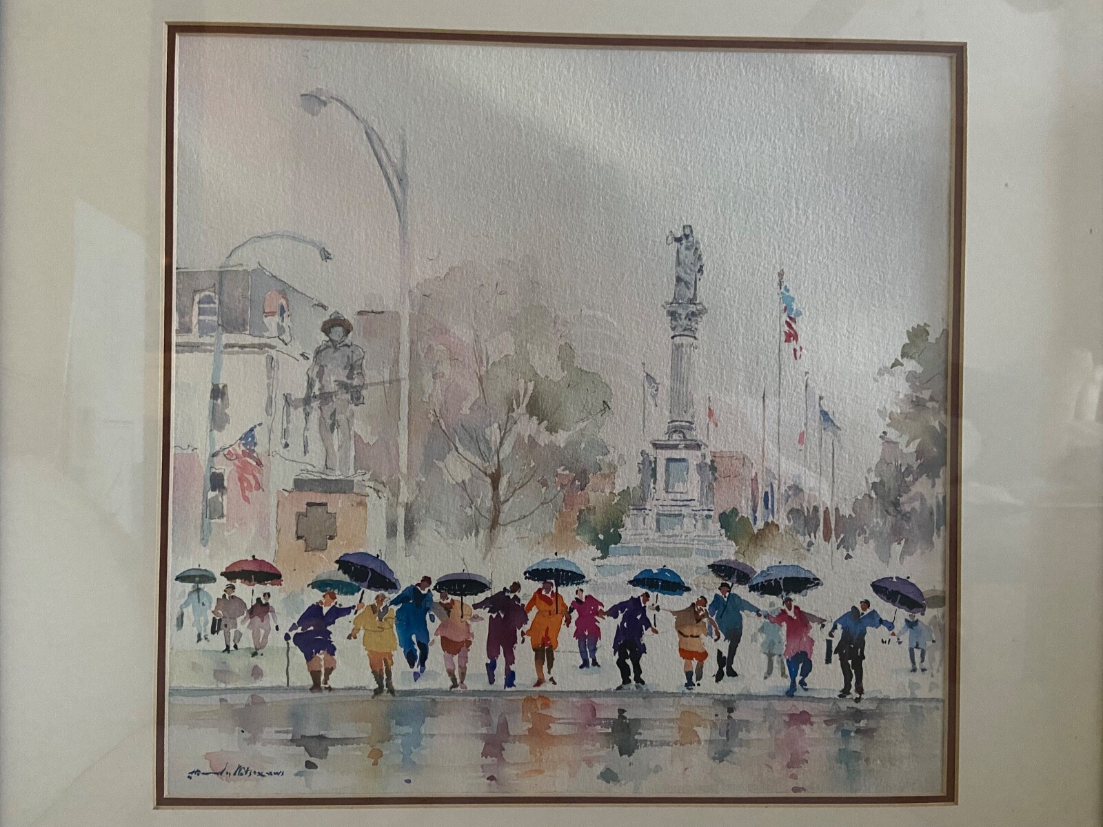 LISTED ARTIST HOWARD NOEL WATSON SIGNED ORIGINAL WATERCOLOR PAINTING