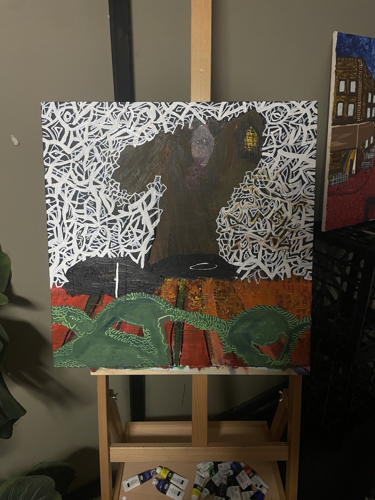Acrylic And Oil Painting