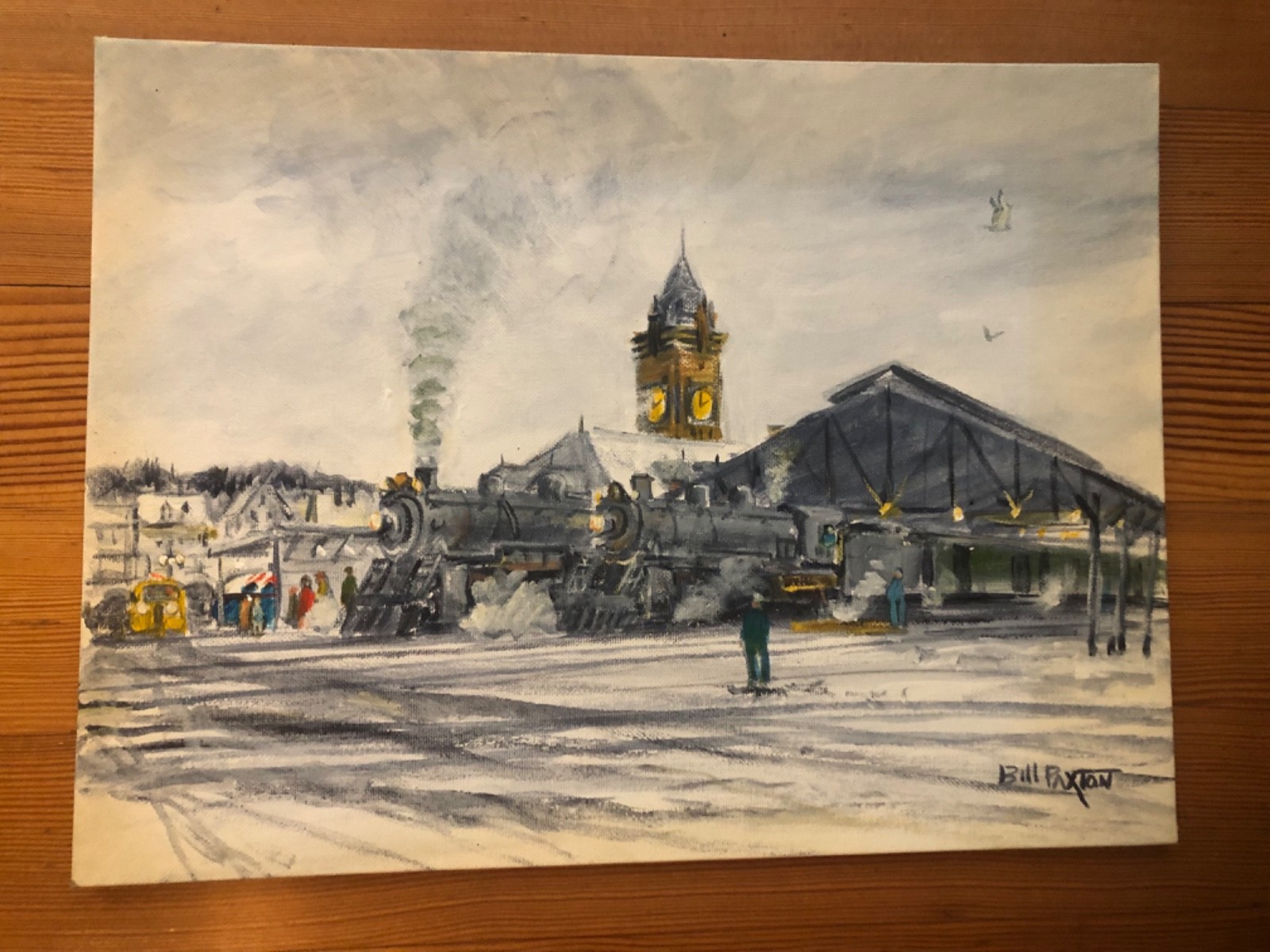Portland Maine Union Station 1946 Painting 12”x16”