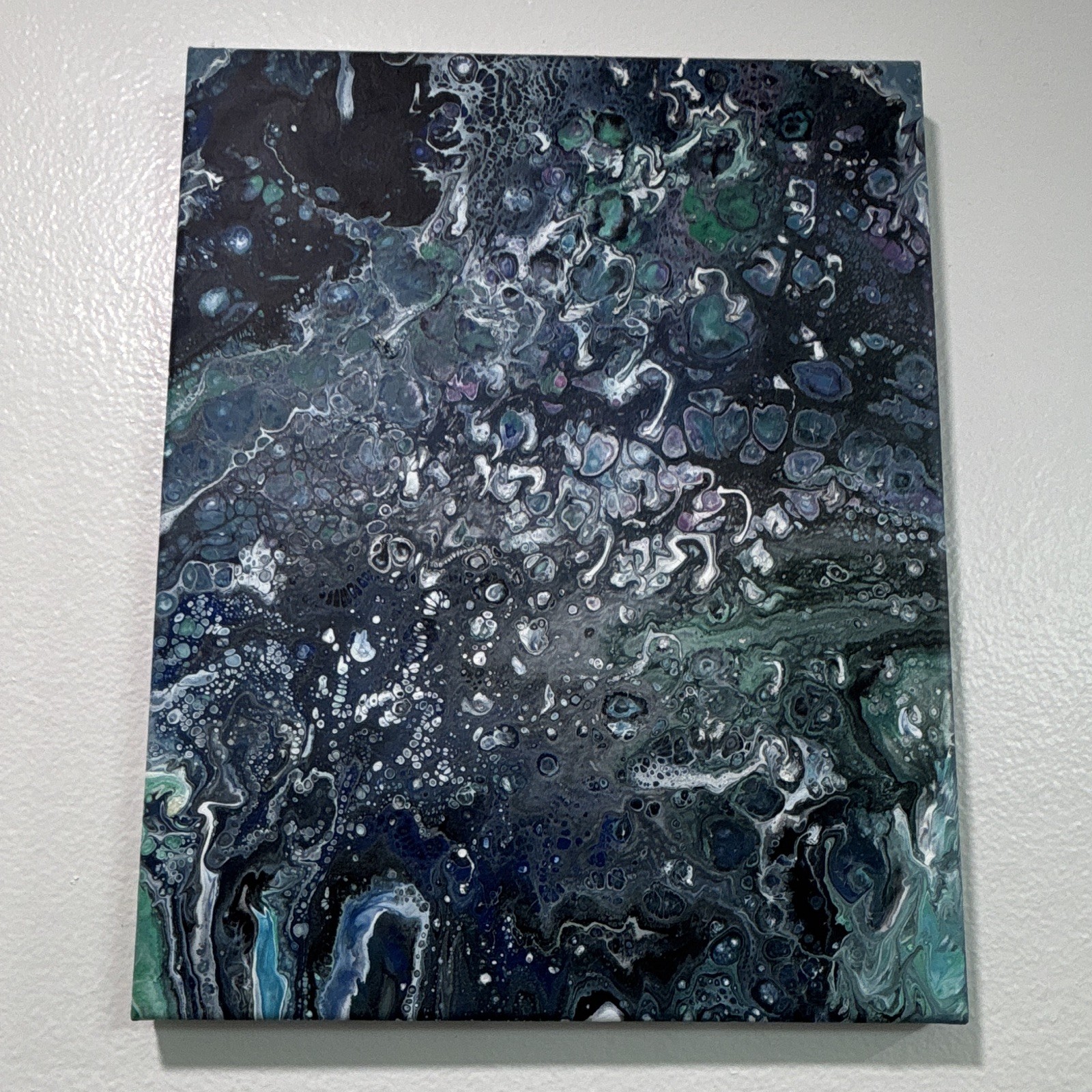 Abstract OOAK One of a Kind Original Painting on Canvas, Small Unframed