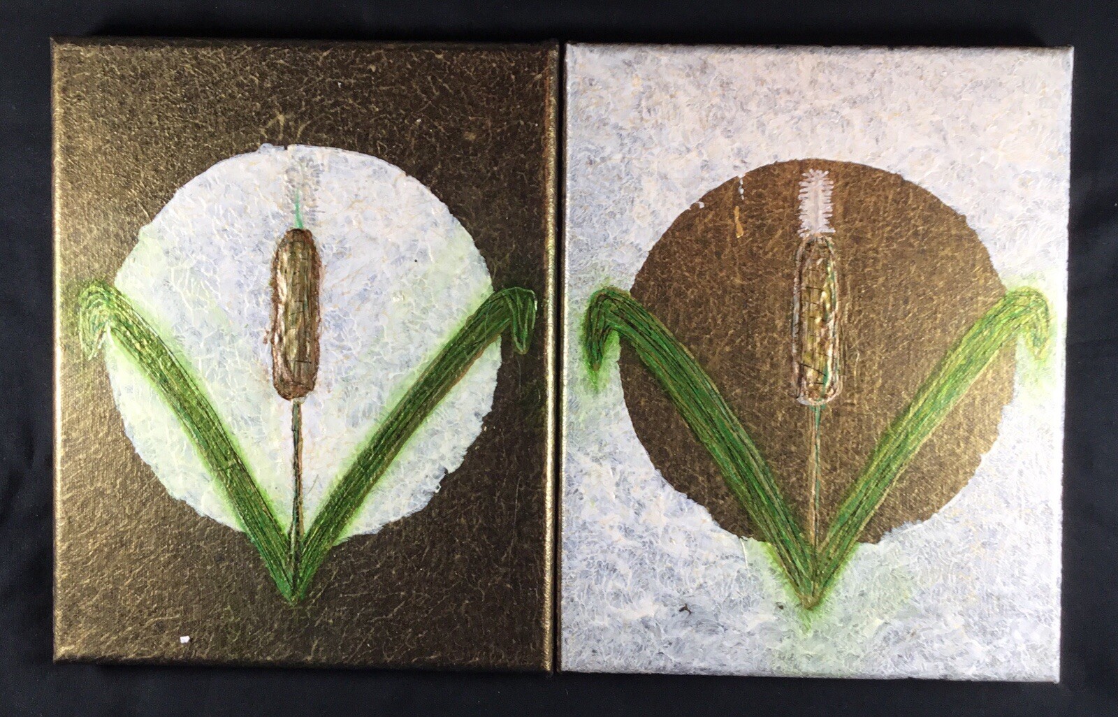 Acrylic Diptych Paintings By Artist