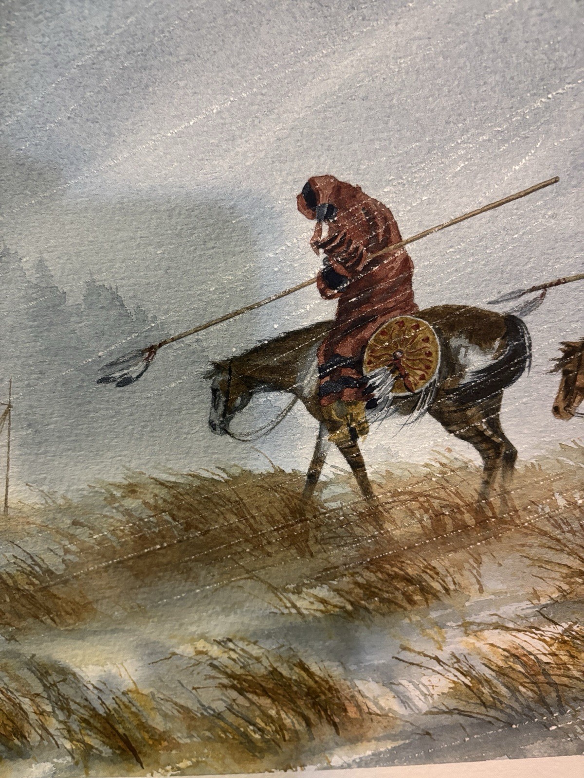 Dick Sizemore Original Painting “Oh The Dreadful Wind And The Rain” Vintage 1981