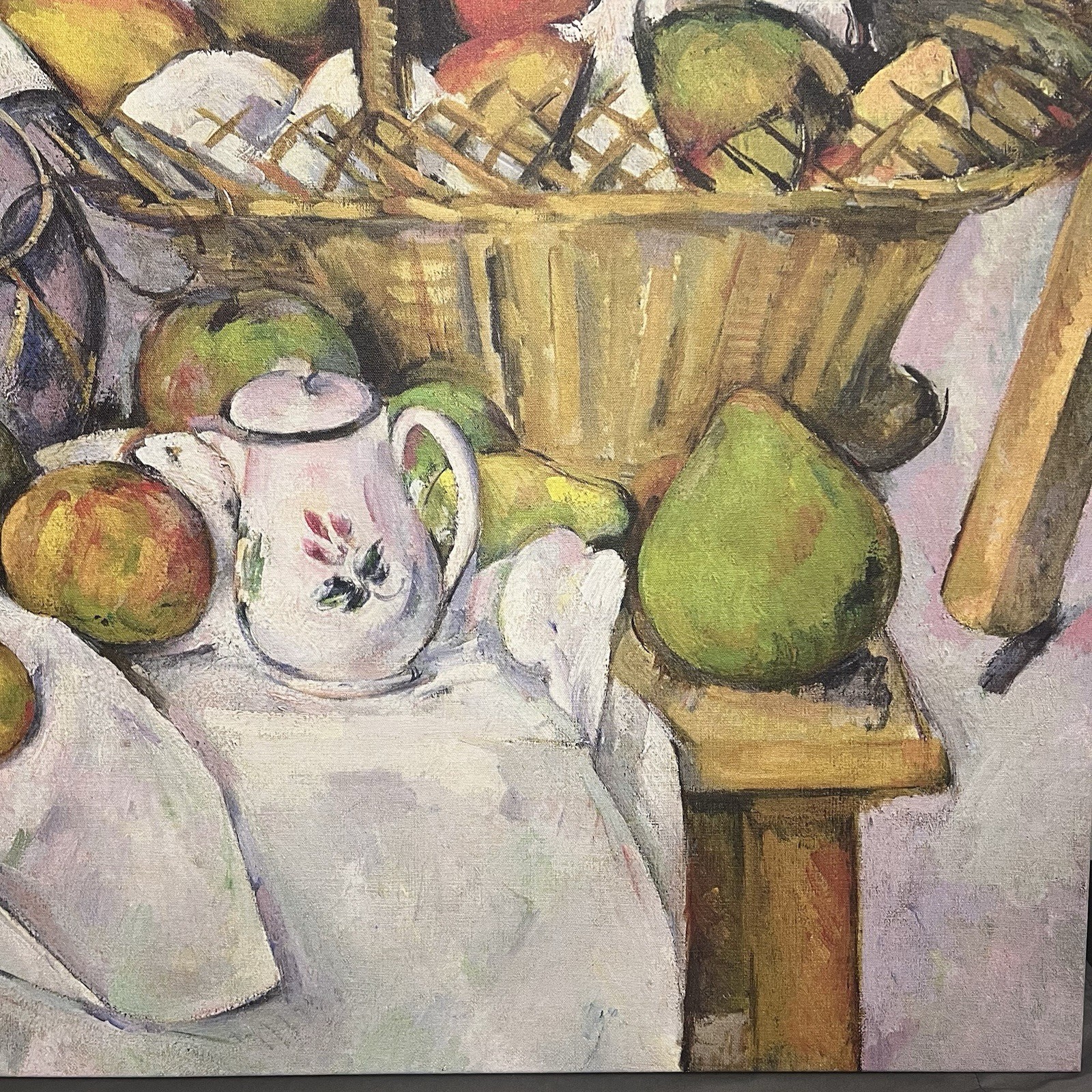 Paul Cezanne’s Still Life With Basket Canvas Painting X-Large 47×1.5×37.75”